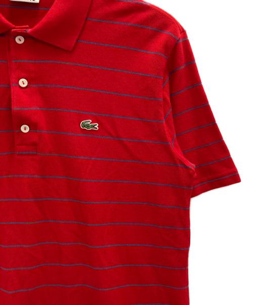 LACOSTE（ラコステ）LACOSTE (ラコステ) ポロシャツ レッド サイズ:4の古着・服飾アイテム