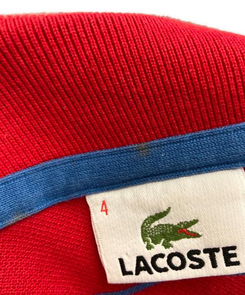 LACOSTE（ラコステ）LACOSTE (ラコステ) ポロシャツ レッド サイズ:4の古着・服飾アイテム