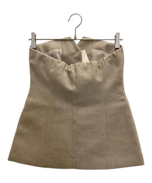 Whim Gazette（ウィムガゼット）Whim Gazette (ウィムガゼット) ジュートライクビスチェ ベージュ サイズ:36の古着・服飾アイテム