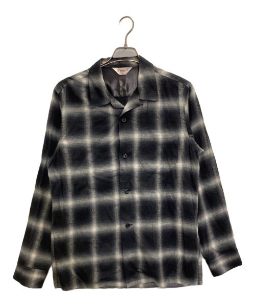 TOWN CRAFT（タウンクラフト）TOWN CRAFT (タウンクラフト) 復刻オンブレチェックシャツ ブラック サイズ:Ｌの古着・服飾アイテム