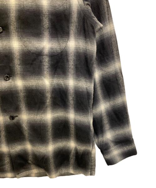 TOWN CRAFT（タウンクラフト）TOWN CRAFT (タウンクラフト) 復刻オンブレチェックシャツ ブラック サイズ:Ｌの古着・服飾アイテム