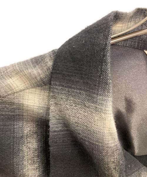 TOWN CRAFT（タウンクラフト）TOWN CRAFT (タウンクラフト) 復刻オンブレチェックシャツ ブラック サイズ:Ｌの古着・服飾アイテム