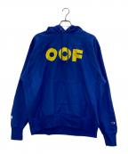 Champion REVERSE WEAVE×MoMAチャンピオン リバース ウィーブ×モマ）の古着「Pullover Hoodie “Ed Ruscha OOF”」｜ブルー