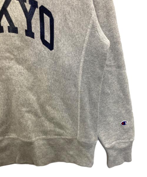 Champion REVERSE WEAVE（チャンピオン リバース ウィーブ）Champion REVERSE WEAVE (チャンピオン リバース ウィーブ) BEAMS別注クルーネックスウェット グレー サイズ:Mの古着・服飾アイテム