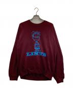 sports wear×PEANUTSスポーツウェア×ピーナッツ）の古着「プリントスウェット」｜レッド