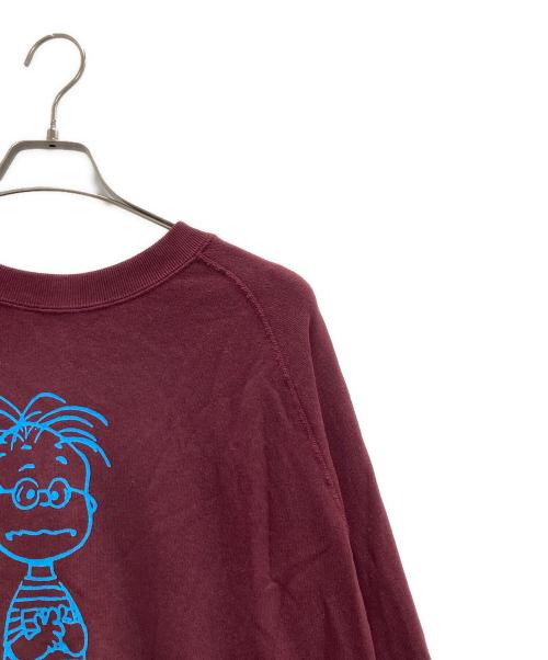 sports wear（スポーツウェア）sports wear (スポーツウェア) PEANUTS (ピーナッツ) プリントスウェット レッド サイズ:Lの古着・服飾アイテム