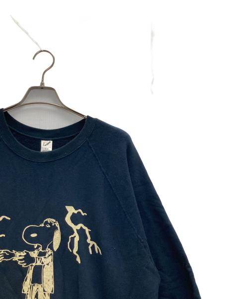 sports wear（スポーツウェア）sports wear (スポーツウェア) PEANUTS (ピーナッツ) S/S プリントスウェット ネイビー サイズ:Lの古着・服飾アイテム