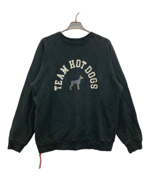 BEAMS JAPAN（ビームスジャパン）BEAMS JAPAN (ビームスジャパン) ラグランスウェット ブラック サイズ:Ｍの古着・服飾アイテム