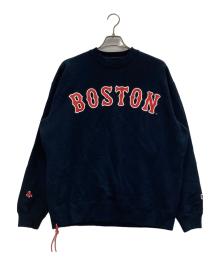BEAMS JAPAN×GENUINE MERCHANDISE（ビームスジャパン×ジェニュイン マーチャンダイズ）の古着「プリントスウェット」｜ネイビー
