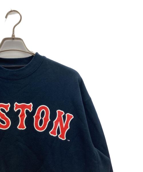 BEAMS JAPAN（ビームスジャパン）BEAMS JAPAN (ビームスジャパン) GENUINE MERCHANDISE (ジェニュイン マーチャンダイズ) プリントスウェット ネイビー サイズ:Ｍの古着・服飾アイテム