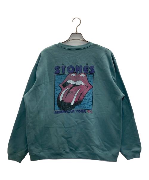 JOURNAL STANDARD relume（ジャーナルスタンダード レリューム）JOURNAL STANDARD relume (ジャーナルスタンダード レリューム) The Rolling Stones (ザ ローリングストーンズ) 別注 フェードスウェット グリーン サイズ:Lの古着・服飾アイテム
