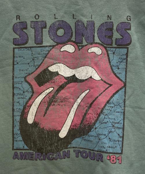 JOURNAL STANDARD relume（ジャーナルスタンダード レリューム）JOURNAL STANDARD relume (ジャーナルスタンダード レリューム) The Rolling Stones (ザ ローリングストーンズ) 別注 フェードスウェット グリーン サイズ:Lの古着・服飾アイテム