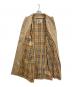 中古・古着 Burberry's (バーバリー) 裏ノバチェックステンカラーコート ベージュ サイズ:11AB3：12000円