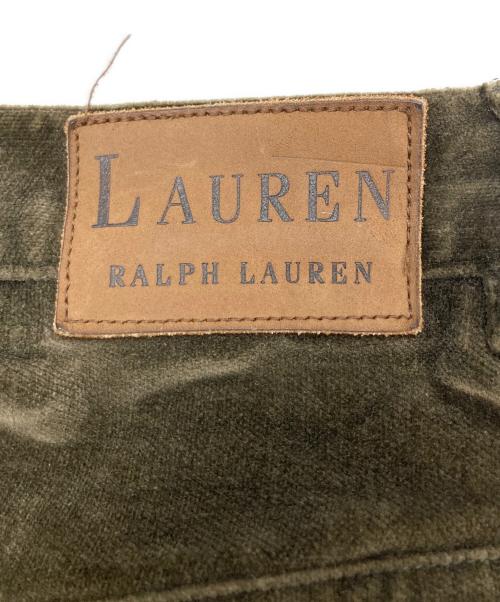 LAUREN RALPH LAUREN（ローレン ラルフ ローレン）LAUREN RALPH LAUREN (ローレン ラルフ ローレン) ベロアパンツ オリーブ サイズ:10の古着・服飾アイテム
