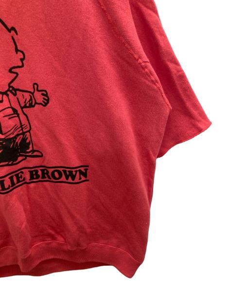 sports wear（スポーツウェア）sports wear (スポーツウェア) PEANUTS (ピーナッツ) 半袖スウェット ピンク サイズ:Ｌの古着・服飾アイテム