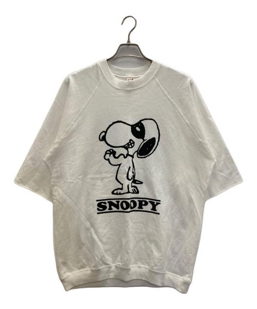 sports wear（スポーツウェア）sports wear (スポーツウェア) PEANUTS (ピーナッツ) プリントTシャツ ホワイト サイズ:Ｌの古着・服飾アイテム