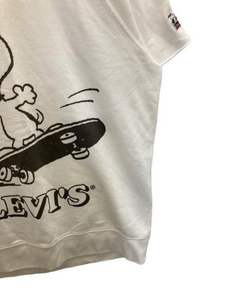 LEVI'S（リーバイス）LEVI'S (リーバイス) PEANUTS (ピーナッツ) プリントTシャツ ホワイト サイズ:Mの古着・服飾アイテム