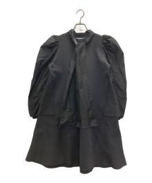 CELFORD（セルフォード）の古着「バックティアードミニワンピース」｜ネイビー