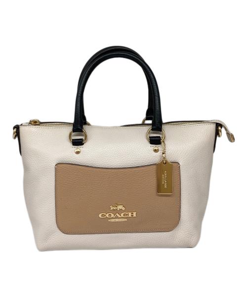 COACH（コーチ）COACH (コーチ) 2WAYバッグ ホワイトの古着・服飾アイテム