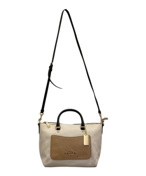 COACH（コーチ）COACH (コーチ) 2WAYバッグ ホワイトの古着・服飾アイテム