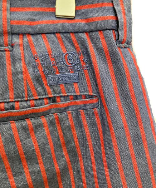 SUPREME（シュプリーム）SUPREME (シュプリーム) MM6 Maison Margiela (エムエムシックスメゾンマルジェラ) Padded Short ネイビー×レッド サイズ: 81cm (W32)の古着・服飾アイテム