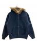 Supreme（シュプリーム）の古着「Faux Fur Zip Up Hooded Sweatshirt」｜ネイビー