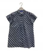 BURBERRY BLUE LABELバーバリー ブルー レーベル）の古着「ノバチェックシャツ」｜ネイビー