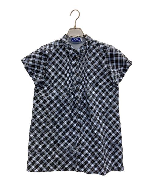 BURBERRY BLUE LABEL（バーバリー ブルー レーベル）BURBERRY BLUE LABEL (バーバリー ブルー レーベル) ノバチェックシャツ ネイビー サイズ:Mの古着・服飾アイテム