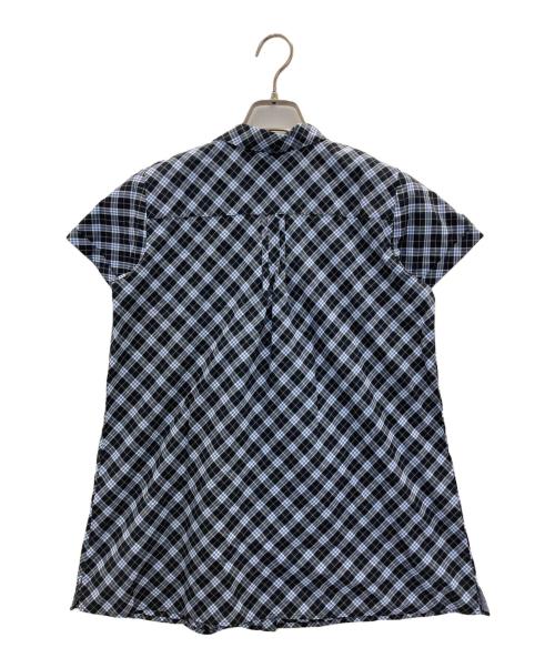BURBERRY BLUE LABEL（バーバリー ブルー レーベル）BURBERRY BLUE LABEL (バーバリー ブルー レーベル) ノバチェックシャツ ネイビー サイズ:Mの古着・服飾アイテム