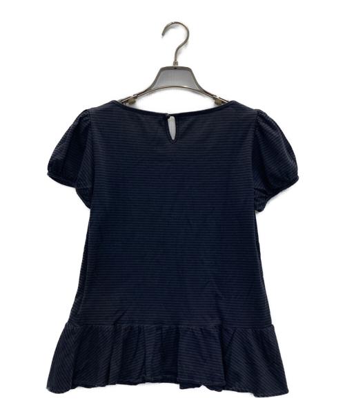 BURBERRY BLUE LABEL（バーバリー ブルー レーベル）BURBERRY BLUE LABEL (バーバリー ブルー レーベル) ボーダーカットソー ネイビー サイズ:Mの古着・服飾アイテム