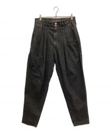 LEVI'S（リーバイス）の古着「SILVER TAB タックデニムパンツ」｜ブラック