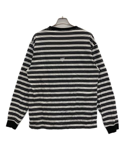 uniform experiment（ユニフォームエクスペリメント）uniform experiment (ユニフォームエクスペリメント) BORDER L/S TEE ブラック×ホワイト サイズ:Mの古着・服飾アイテム