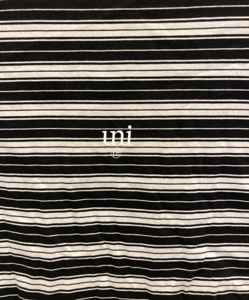 uniform experiment（ユニフォームエクスペリメント）uniform experiment (ユニフォームエクスペリメント) BORDER L/S TEE ブラック×ホワイト サイズ:Mの古着・服飾アイテム