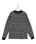 uniform experiment（ユニフォームエクスペリメント）の古着「BORDER L/S TEE」｜ブラック×ホワイト