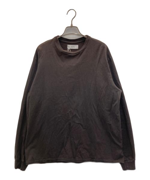 MARKA（マーカ）MARKA (マーカ) CREW NECK TEE L/S -オーガニックコットン26G天竺- ブラウン サイズ:2の古着・服飾アイテム