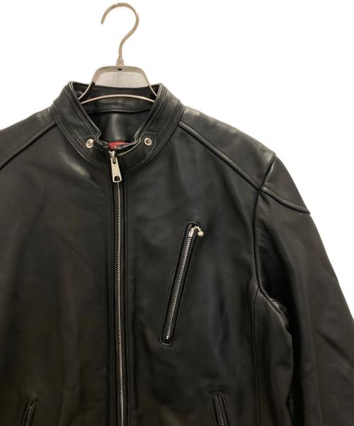 BUFFALO BOBS（バッファローボブズ）BUFFALO BOBS (バッファローボブズ) レザーライダースジャケット ブラック サイズ:３の古着・服飾アイテム