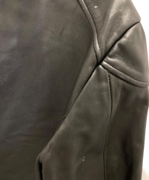 BUFFALO BOBS（バッファローボブズ）BUFFALO BOBS (バッファローボブズ) レザーライダースジャケット ブラック サイズ:３の古着・服飾アイテム