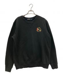 POLO RALPH LAUREN（ポロ・ラルフローレン）の古着「刺繍入りスウェット」｜ブラック