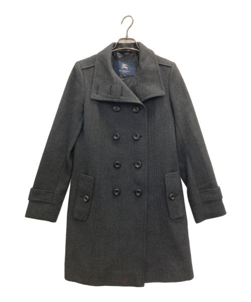 BURBERRY LONDON（バーバリーロンドン）BURBERRY LONDON (バーバリーロンドン) ダブルハーフコート グレー サイズ:38の古着・服飾アイテム
