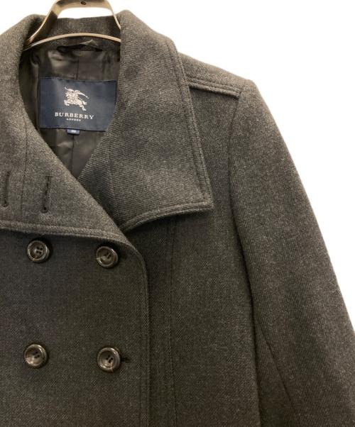 BURBERRY LONDON（バーバリーロンドン）BURBERRY LONDON (バーバリーロンドン) ダブルハーフコート グレー サイズ:38の古着・服飾アイテム