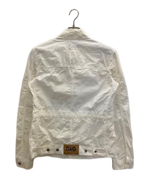 DOLCE & GABBANA（ドルチェ＆ガッバーナ）DOLCE & GABBANA (ドルチェ＆ガッバーナ) トラッカージャケット ホワイト サイズ:Sの古着・服飾アイテム