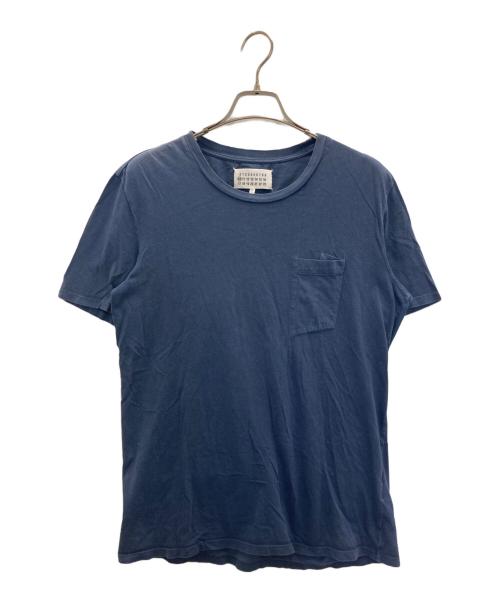 Martin Margiela 10（マルタン・マルジェラ 10）Martin Margiela 10 (マルタン・マルジェラ 10) ポケットTシャツ ブルー サイズ:46の古着・服飾アイテム