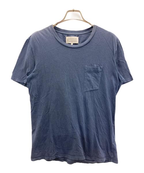 Martin Margiela 10（マルタン・マルジェラ 10）Martin Margiela 10 (マルタン・マルジェラ 10) ポケットTシャツ ブルー サイズ:46の古着・服飾アイテム