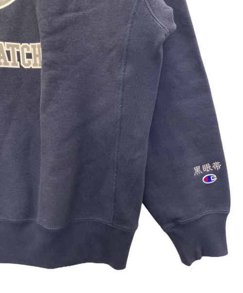 Champion（チャンピオン）Champion (チャンピオン) THE BLACK EYE PATCH (ブラックアイパッチ) スウェット ネイビー サイズ:XLの古着・服飾アイテム