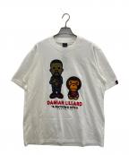 adidas×A BATHING APEアディダス×アベイシングエイプ）の古着「Dame 9 GRAPHIC T SHIRT WHITE」｜ホワイト