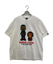 adidas×A BATHING APE（アディダス×アベイシングエイプ）の古着「Dame 9 GRAPHIC T SHIRT WHITE」｜ホワイト