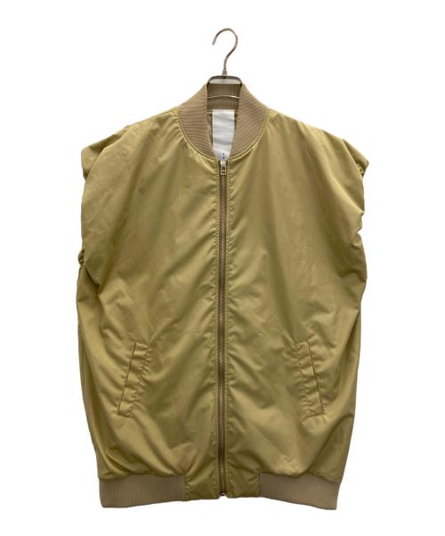 THE FLATS（ザ フラッツ）THE FLATS (ザ フラッツ) GATHER SLEEVE BLOUSON イエロー サイズ:FREEの古着・服飾アイテム