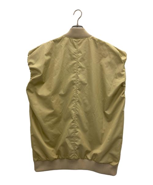 THE FLATS（ザ フラッツ）THE FLATS (ザ フラッツ) GATHER SLEEVE BLOUSON イエロー サイズ:FREEの古着・服飾アイテム