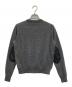 ANTHOM (アントム) カシミヤ混 エルボーパッチニット グレー サイズ:38：4000円