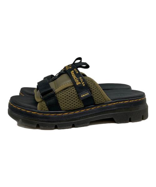 Dr.Martens（ドクターマーチン）Dr.Martens (ドクターマーチン) AYCE スライド サンダル カーキ×ブラック サイズ:26㎝の古着・服飾アイテム